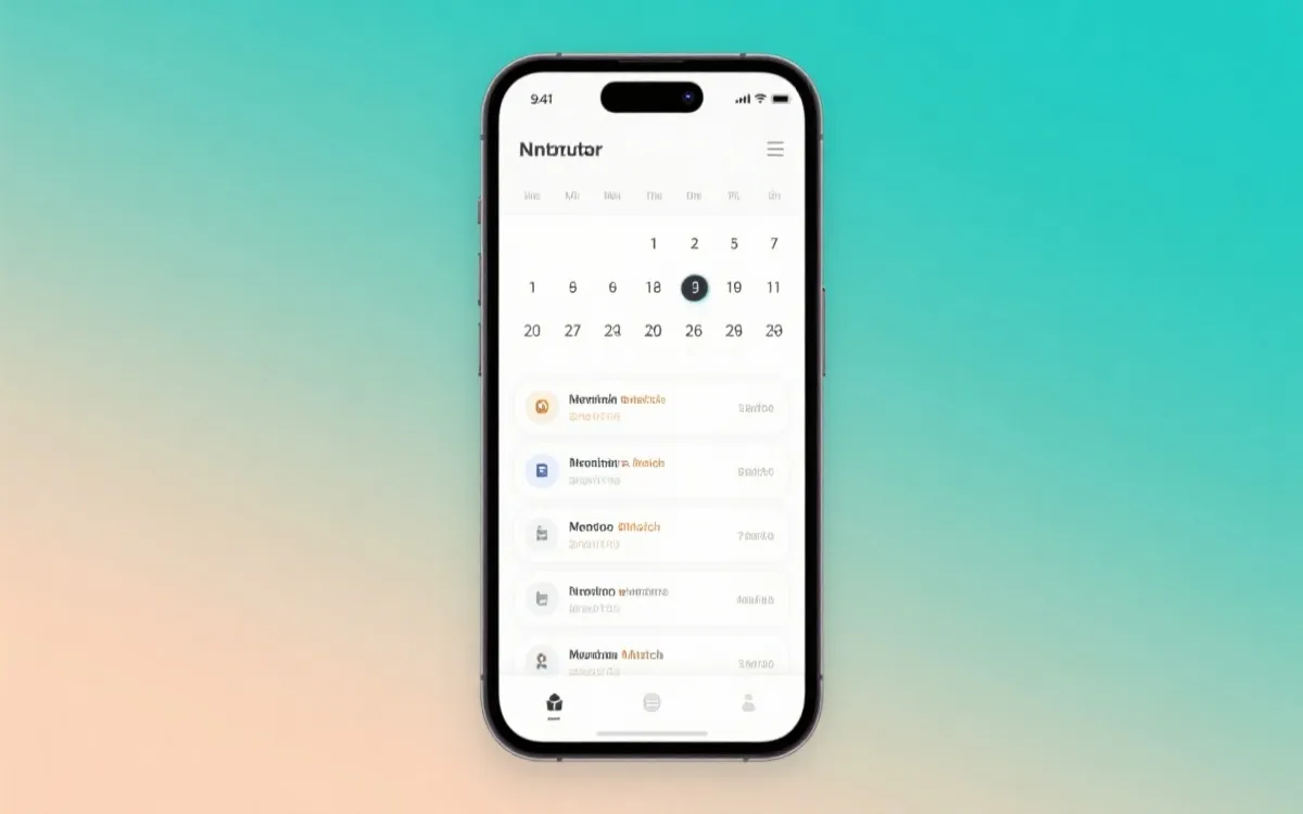 手机日历多段提醒设置步骤示意，清爽的界面与时间节点
