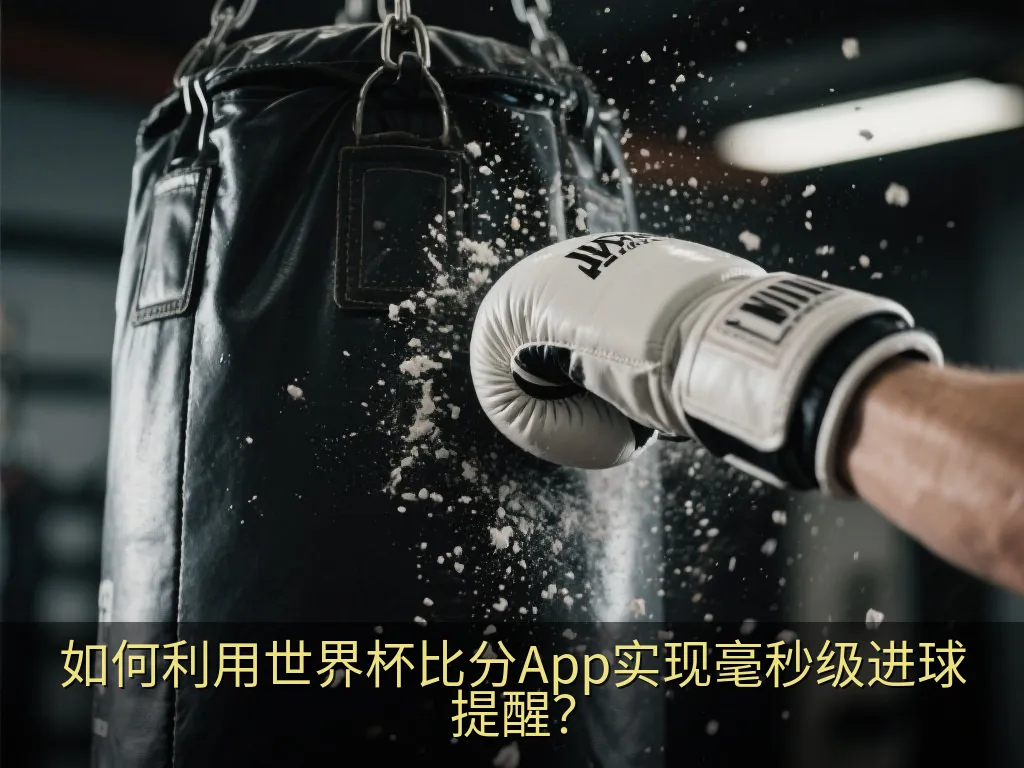 用户手持智能手机,屏幕上清晰显示出实时的足球进球推送通知卡片